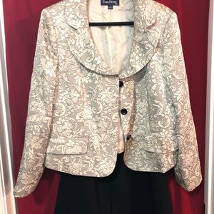 2 piece blazer with skirt